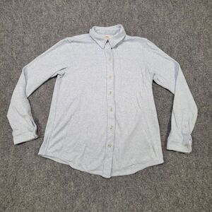 Fairway Button Down Shirt Mens Large Blue Long Sleeve Casual Lightweight Top